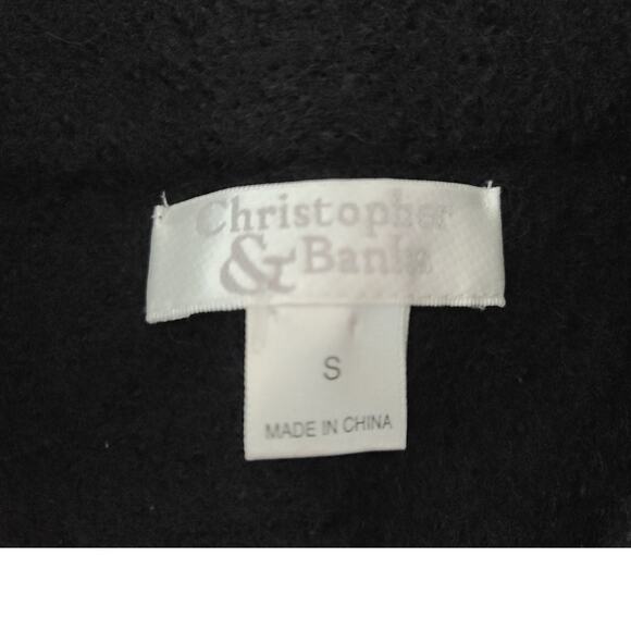 Christopher & Banks wool floral cardigan full zip sweater - small - Picture 5 of 8